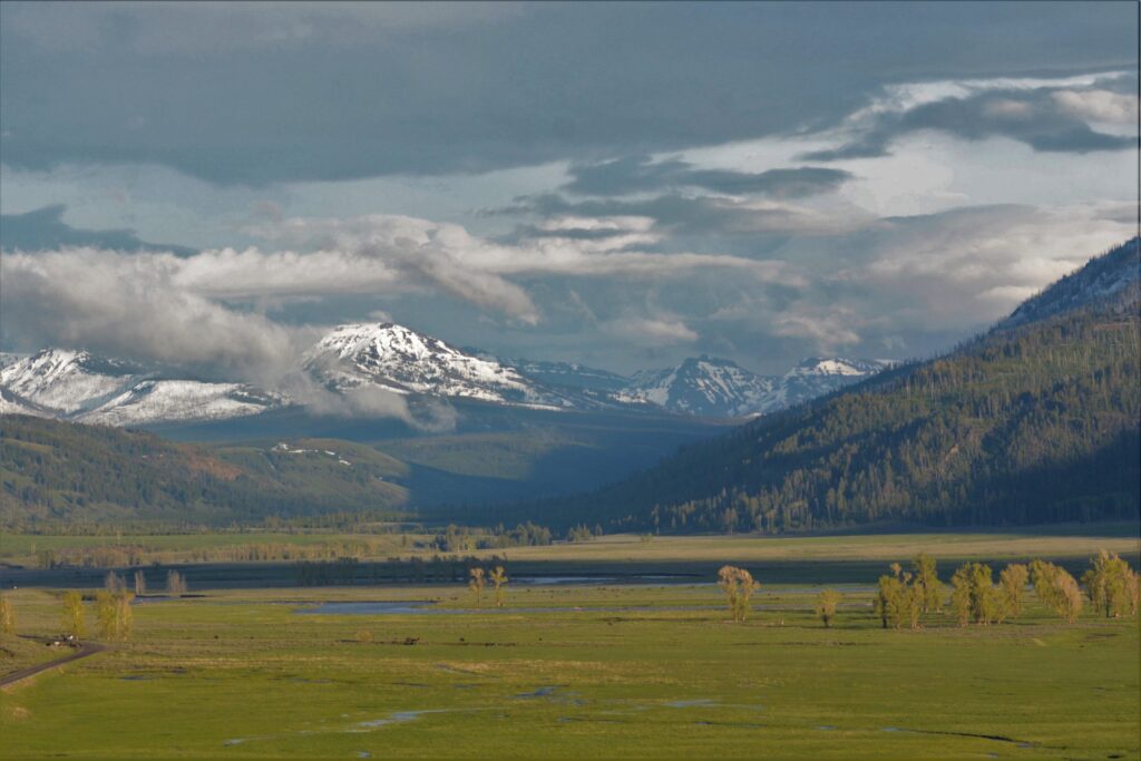 Sunset in Lamar Valley