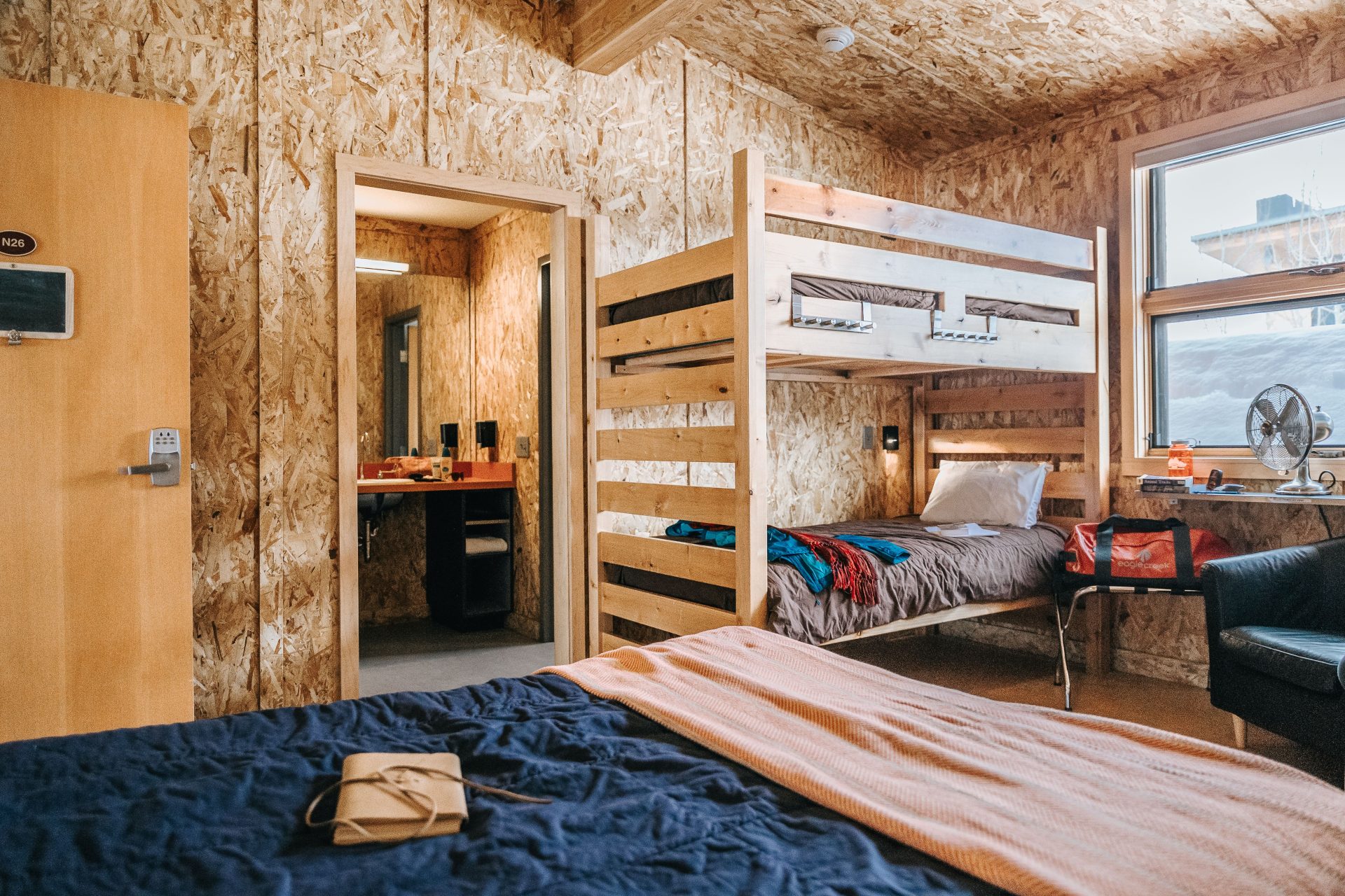 A shared bedroom at Teton Science Schools.